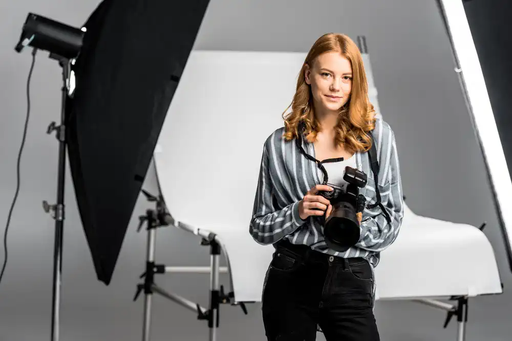 Photographer in Studio